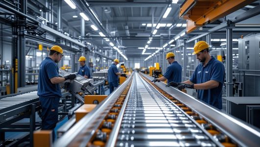 Industrial plant floor
