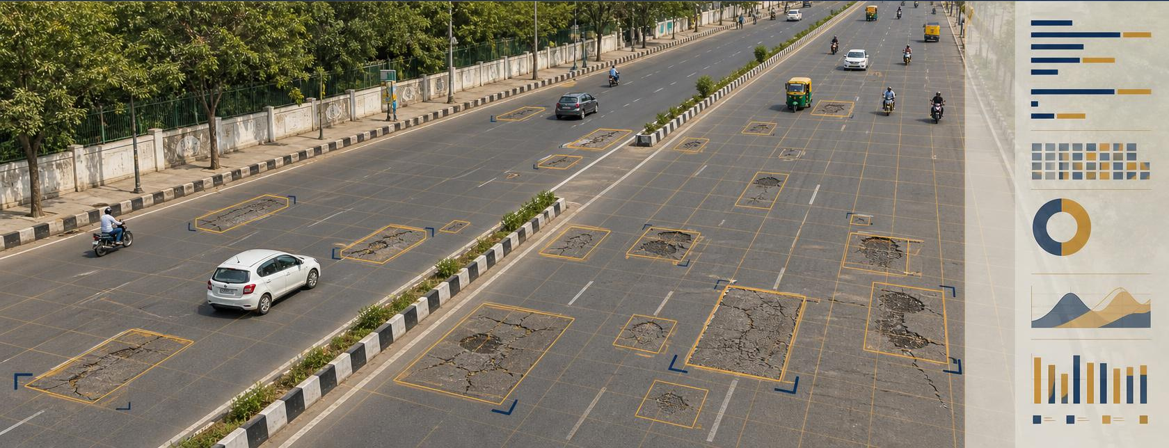 Road corridor being surveyed by RoadSense